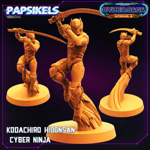 3D Printed Papsikels - Cyber Saga Episode 2 Kodachiro Hidonsan Cyber Ninja - 28mm 32mm