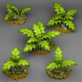 3D Printed Fantastic Plants and Rocks Legendary Celtic Plants 28mm - 32mm D&D Wargaming