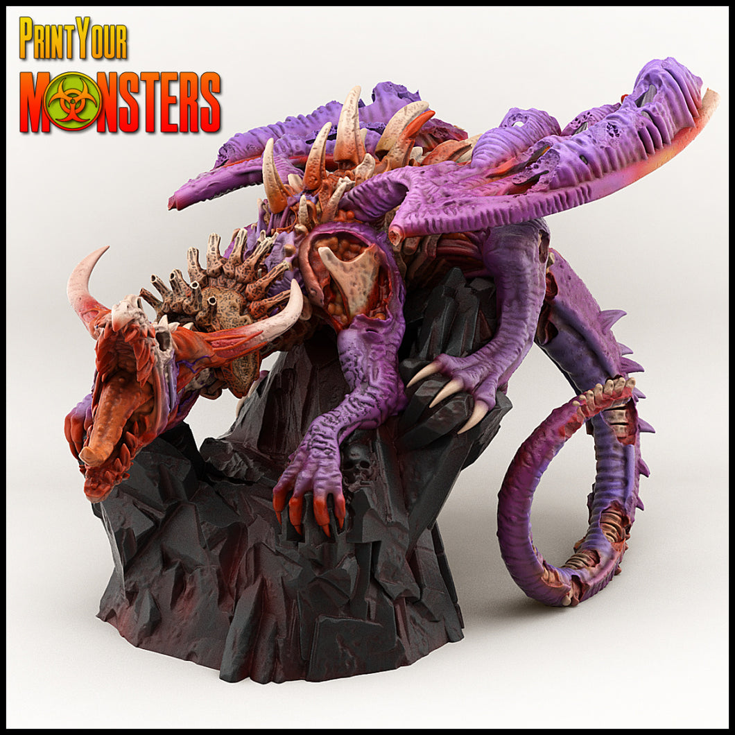 3D Printed Print your Monster Zombie Dragon 28 32mm D&D