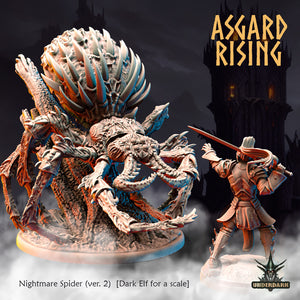 3D Printed Asgard Nightmare Spider Version 2 28 32 mm Wargaming DnD