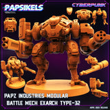 3D Printed Papsikels - Papz Industries Modular Battle Mech Exarch Type 32 - 28mm 32mm