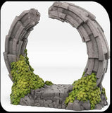 3D Printed Fantastic Plants and Rocks Pandora Portal With Its Water Vortex Effect 28mm - 32mm D&D Wargaming