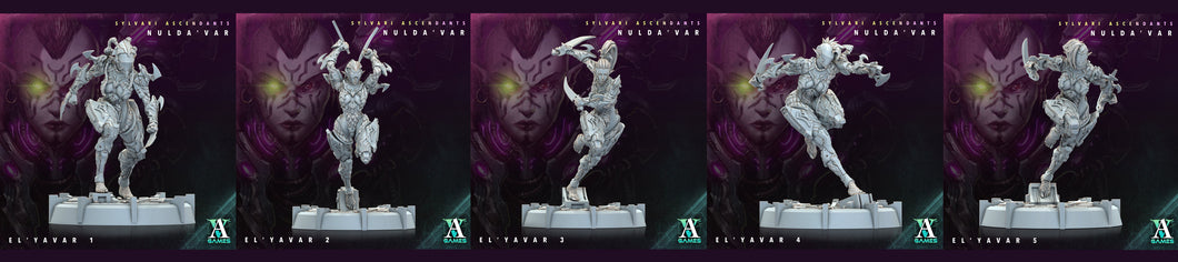 3D Printed Archvillain Games Sylvari Ascendants - Nulda Var El Yavar 28 32mm D&D