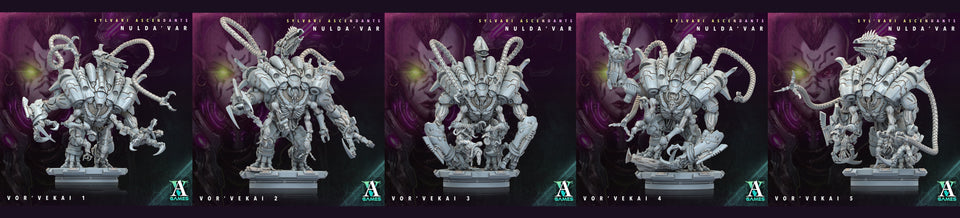 3D Printed Archvillain Games Sylvari Ascendants - Nulda Var Vor Vekai 28 32mm D&D