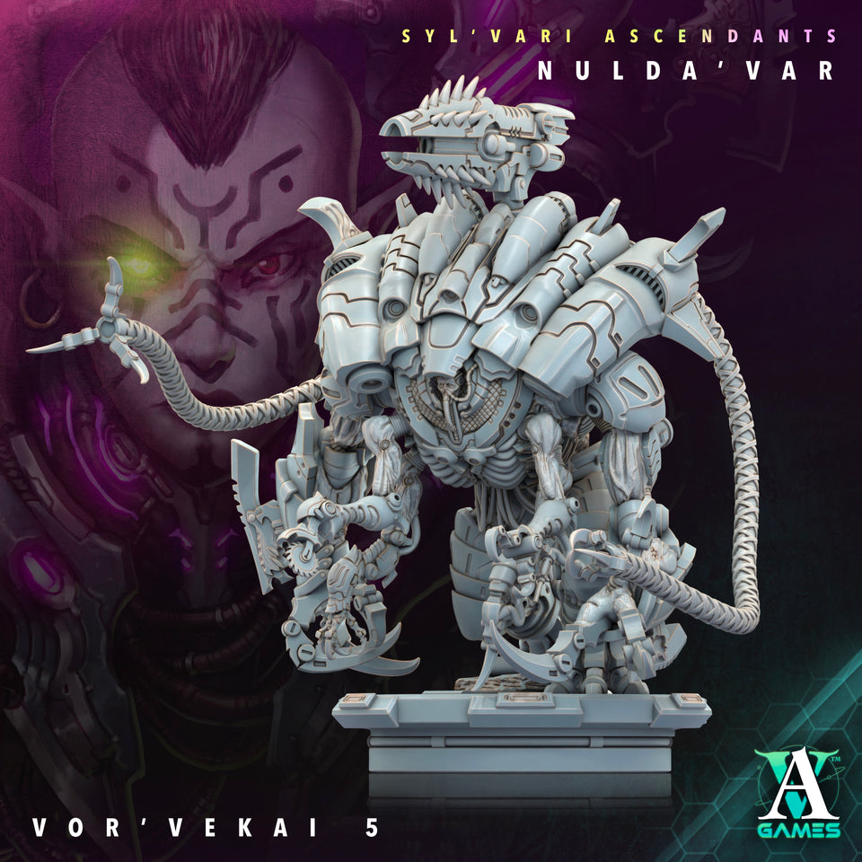 3D Printed Archvillain Games Sylvari Ascendants - Nulda Var Vor Vekai 28 32mm D&D