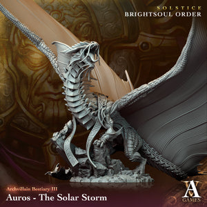 3D Printed Archvillain Games Auros - The Solar Storm Archvillain Bestiary Vol. III 28 32mm D&D