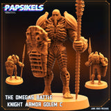 3D Printed Papsikels June 2023 Scifi - Aliens Vs Humans Part 5 The Omega Battle Knight Armor Golem Set 28mm 32mm