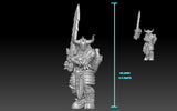 3D Printed Nafarrate - Chaos Vikings Chaos Viking 4 - 28 32 mm D&D
