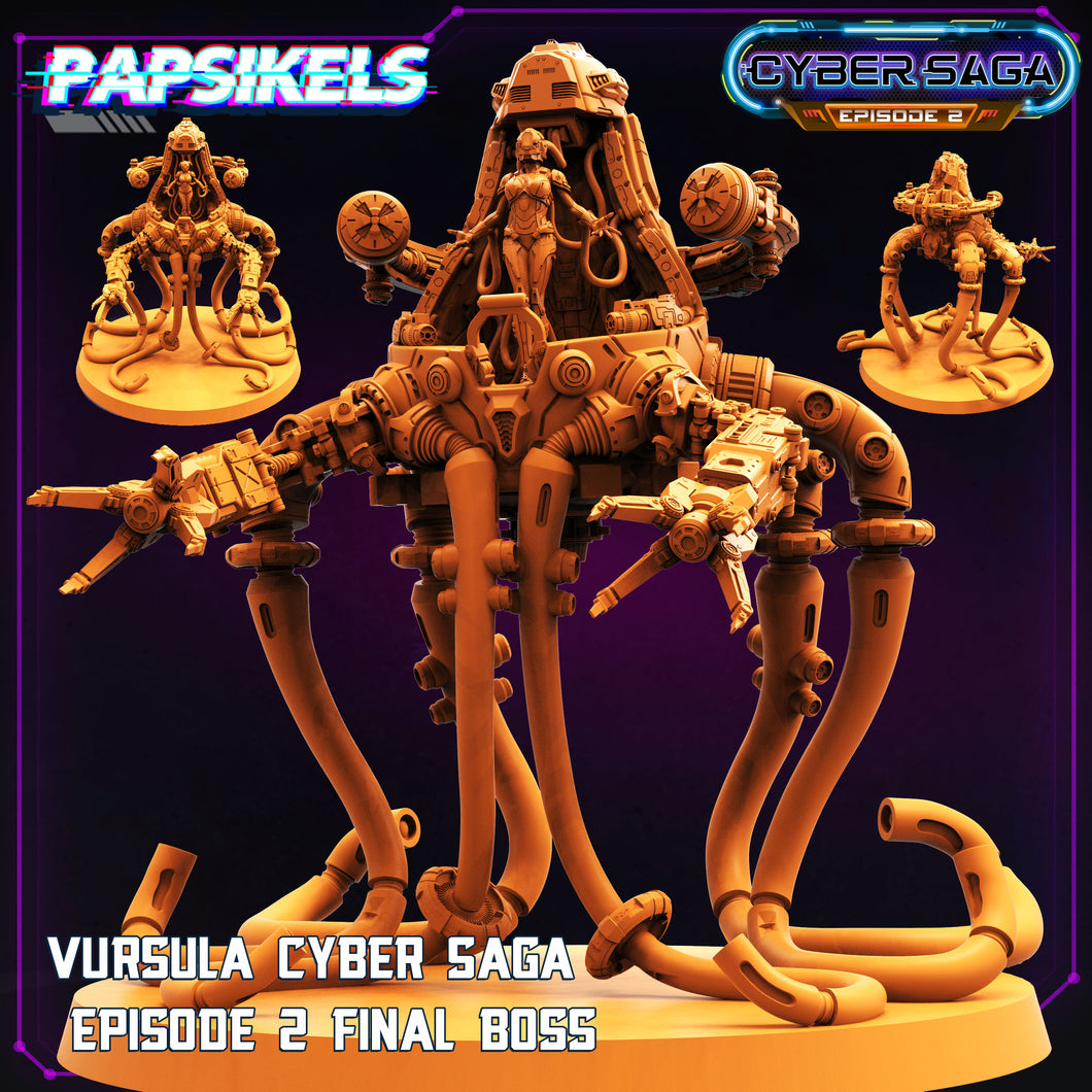 3D Printed Papsikels - Vursula Cyber Saga Episode 2 Final Boss - 28mm 32mm