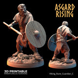 3D Printed Asgard Rising Viking Rune Guardians of the Raven Clan - 28 32mm Wargaming DnD