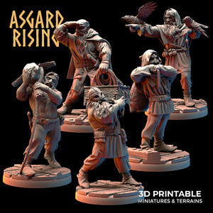 3D Printed Asgard Rising Viking Sailors Crew 28 32 mm Wargaming DnD
