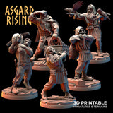 3D Printed Asgard Rising Viking Sailors Crew 28 32 mm Wargaming DnD