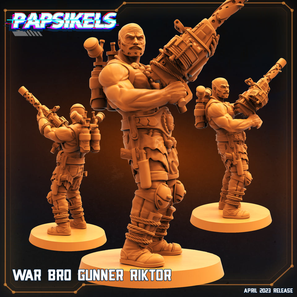 3D Printed Papsikels - War Bro Gunner Riktor - 28mm 32mm