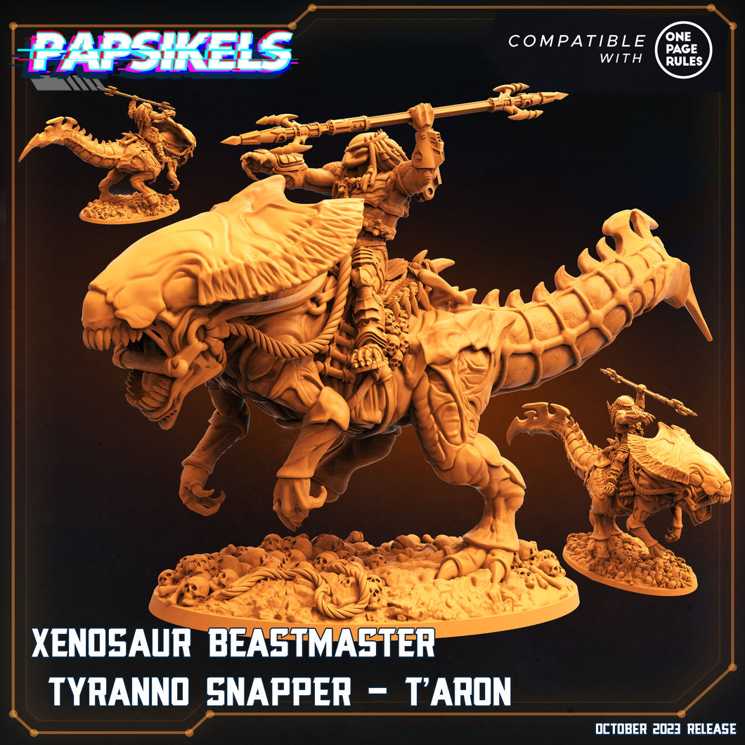 3D Printed Papsikels Taron Xenosaur Beastmaster Tyranno Snapper Set 28mm 32mm
