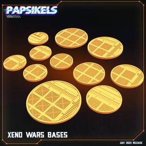 3D Printed Papsikels August 2023 - Xenowars Genesis Xenowars Bases Set 28mm 32mm