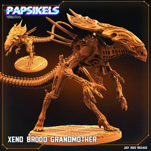 3D Printed Papsikels July 2023 - Xeno Wars Xeno Brood Grandmother Set 28mm 32mm