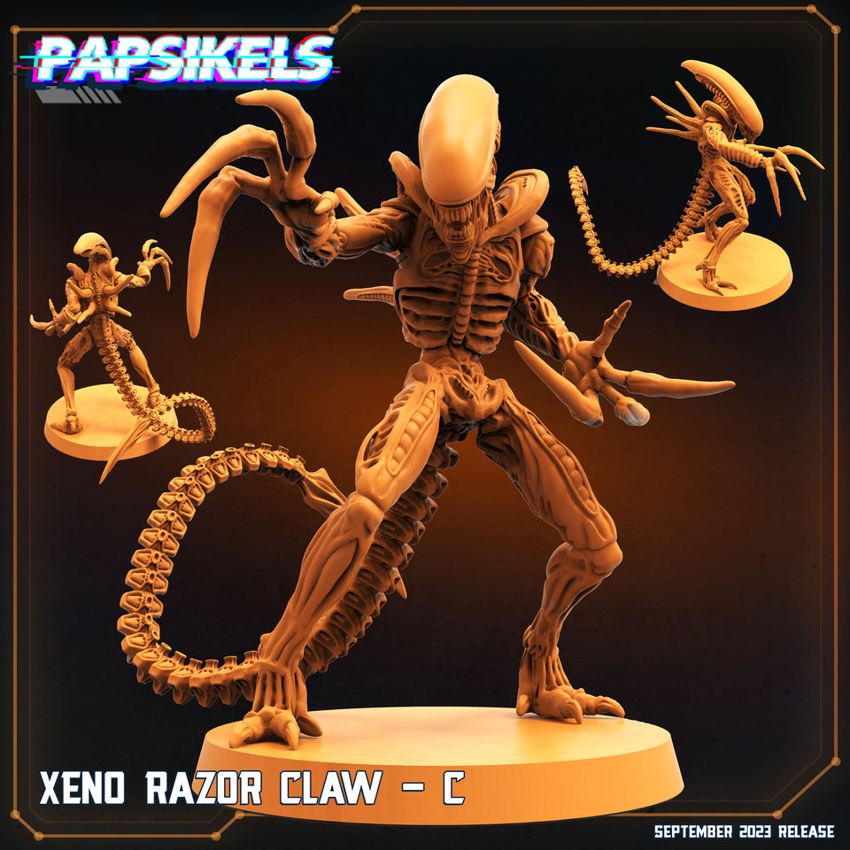 3D Printed Papsikels September 2023 - Aliens Vs Humans 6 Xeno Razor Claw Set 28mm 32mm