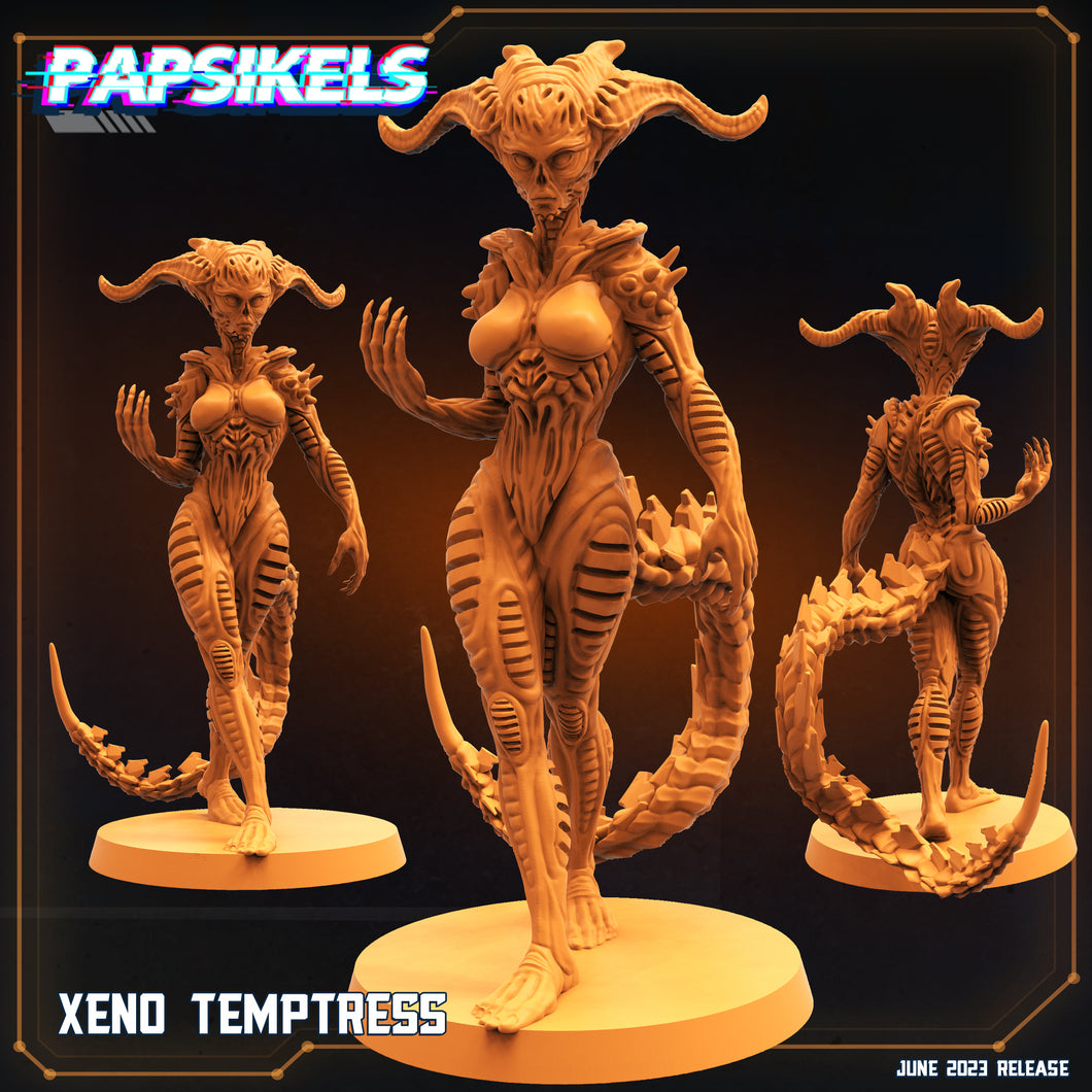 3D Printed Papsikels June 2023 Scifi - Aliens Vs Humans Part 5 Xeno Temptress 28mm 32mm
