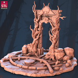 3D Printed STL Miniatures Witches Council Set 28 - 32mm War Gaming D&D