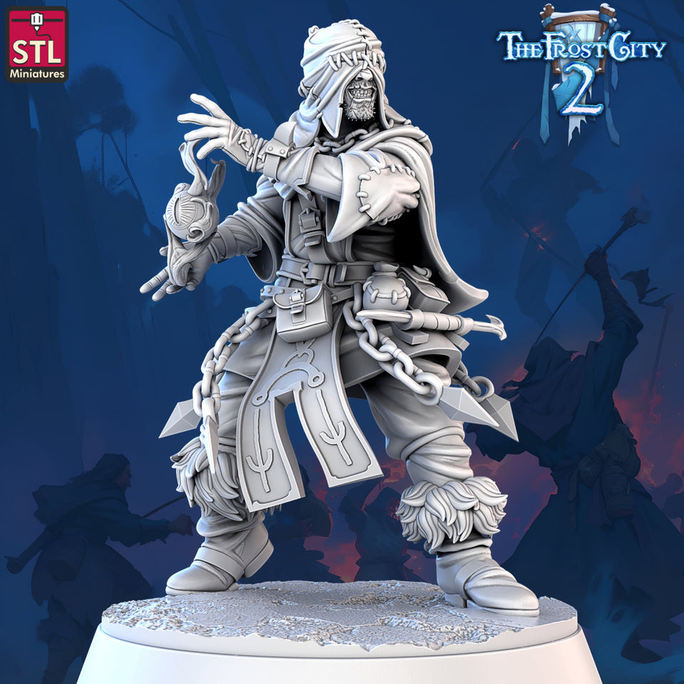 3D Printed STL Miniatures Mages The Frost City 2 28 - 32mm War Gaming D&D