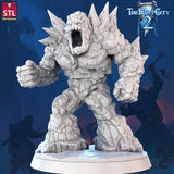 3D Printed STL Miniatures Granite Golems The Frost City 2 28 - 32mm War Gaming D&D
