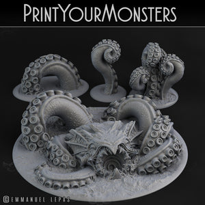 3D Printed Print your Monster Giant Monster Kraken 28 32mm D&D