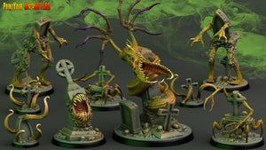 3D Printed Print Your Monsters Graveyard Tentacles The Living Graveyard 28mm - 32mm D&D Wargaming