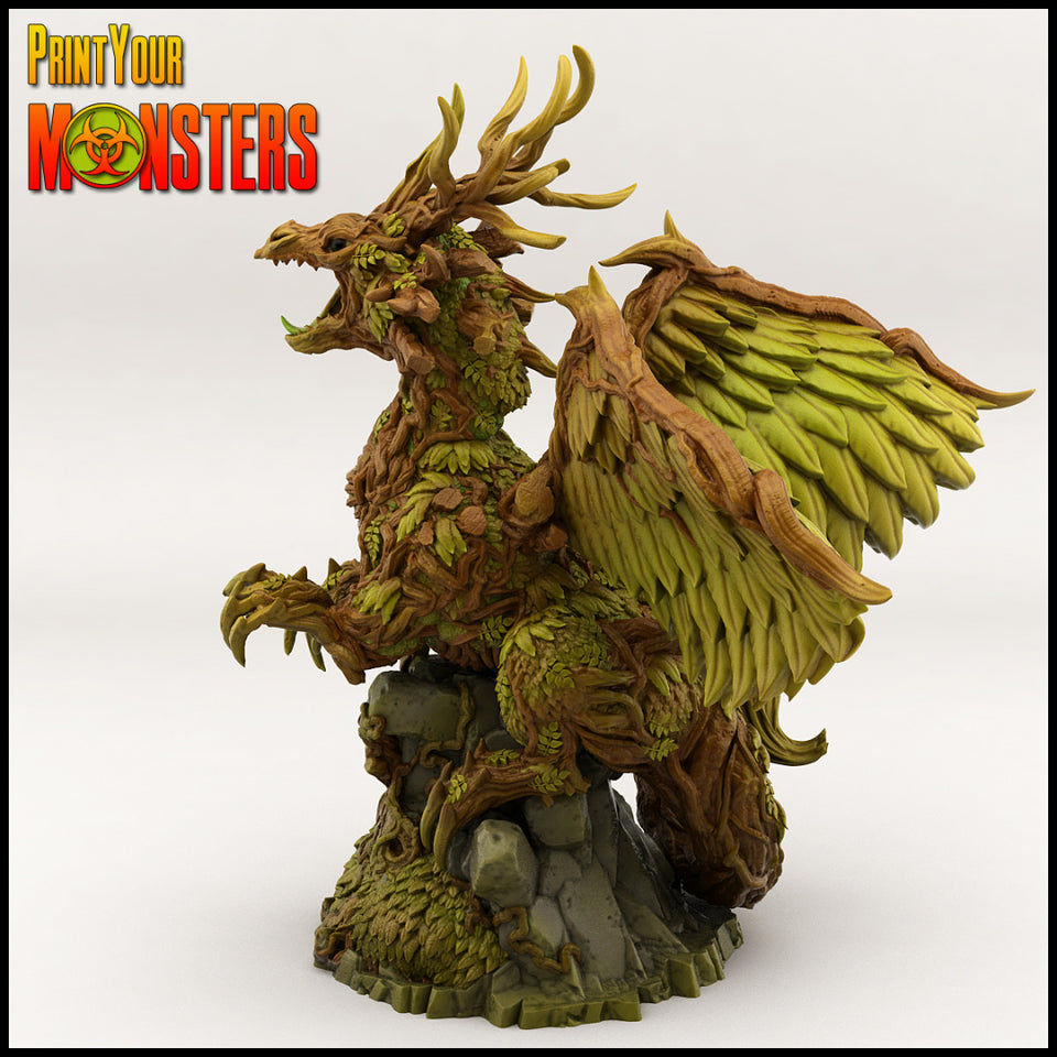 3D Printed Print your Monster Forest Dragon 28 32mm D&D