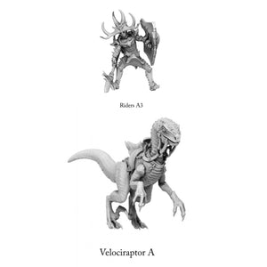 3D Printed Print Your Monsters Dark Elves Rider Set A 28mm - 32mm D&D Wargaming