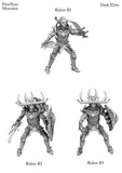 3D Printed Print Your Monsters Dark Elves Rider Set B 28mm - 32mm D&D Wargaming