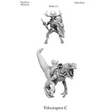 3D Printed Print Your Monsters Dark Elves Rider Set C 28mm - 32mm D&D Wargaming