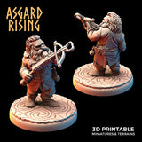 3D Printed Asgard Rising Dwarves Ranged Weapons Set 28mm - 32mm