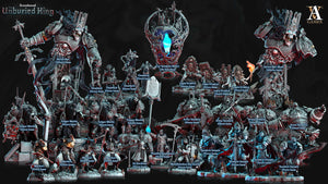 3D Printed Archvillain Games Atrum Rex Bust - Gravebound The Unburied King 28 32mm D&D