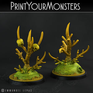 3D Printed Print Your Monsters Deathorn Bush Carniflora Jungle Predators 28mm - 32mm D&D Wargaming