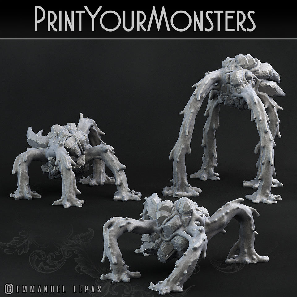 3D Printed Print Your Monsters Infernal Magma Spiders 28mm - 32mm D&D Wargaming