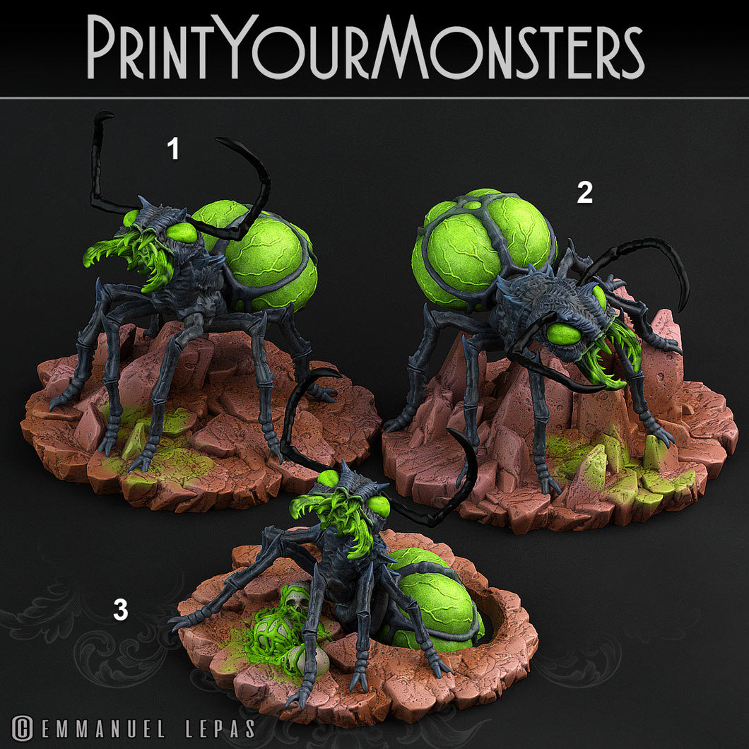 3D Printed Print Your Monsters Poisonous Ants Total Insects 28mm - 32mm D&D Wargaming