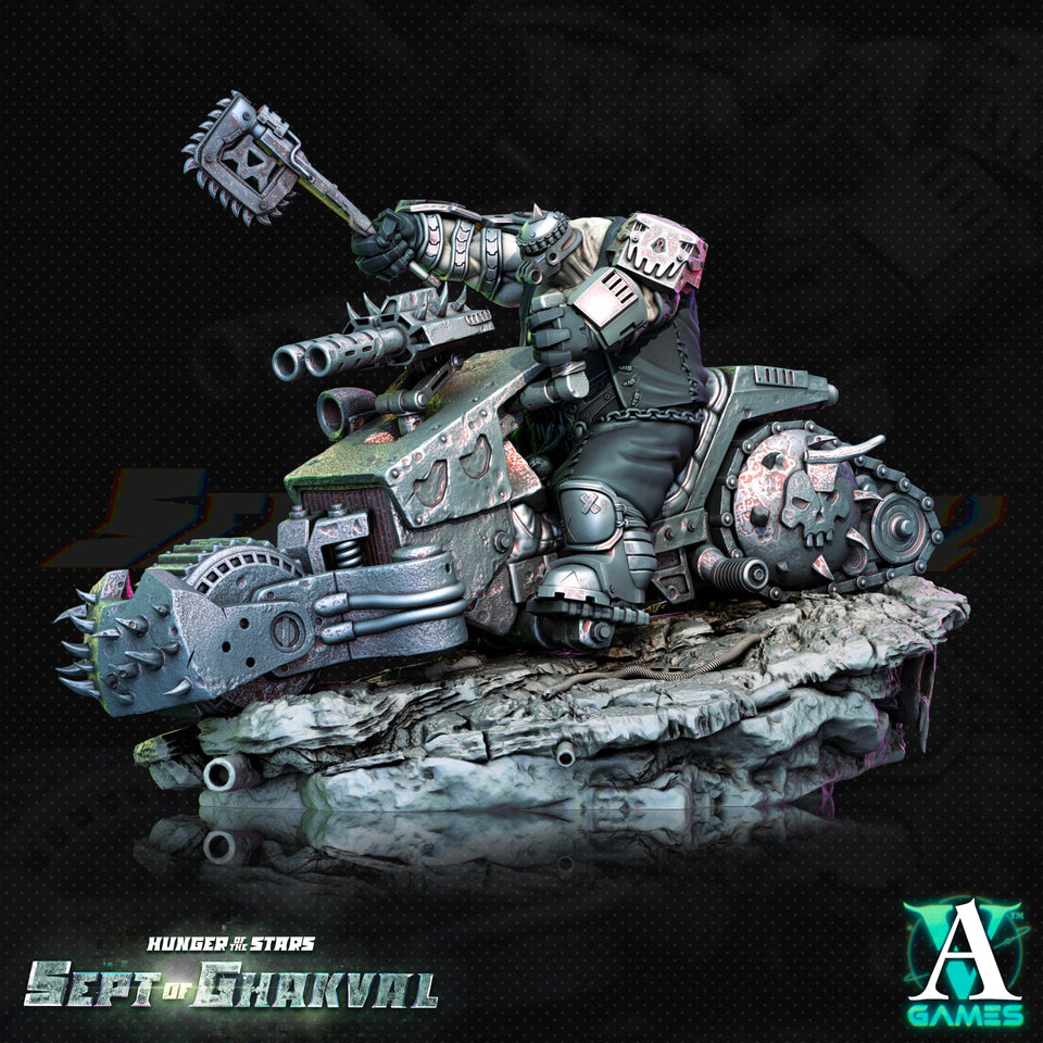 3D Printed Archvillain Games Ghakval Bikers Hunger of the Stars 28 32mm D&D - Charming Terrain