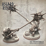3D Printed Asgard Rising Forest Goblins Melee Set 28mm - 32mm Ragnarok D&D - Charming Terrain