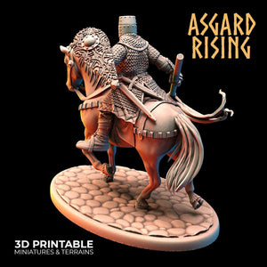 3D Printed Asgard Rising Medieval Calvary Set 28mm - 32mm Ragnarok D&D - Charming Terrain
