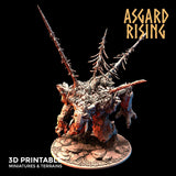 3D Printed Asgard Rising Stone Troll Idol 28mm 32mm D&D - Charming Terrain