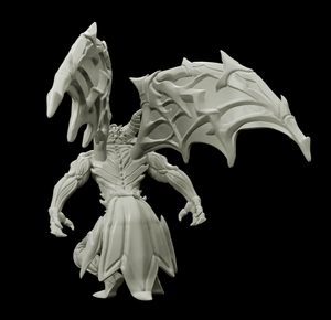 3D Printed Bestiary Vol. 4 Nafarrate - Chernobog Demon Fiend 32mm Ragnarok D&D - Charming Terrain