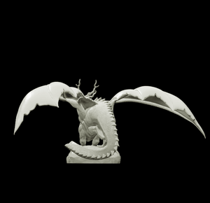 3D Printed Bestiary Vol. 4 Nafarrate - Kaesin Green Dragon 32mm Ragnarok D&D - Charming Terrain