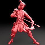 3D Printed Bestiary Vol. 5 Nafarrate - Archer Samurai 32mm Ragnarok D&D - Charming Terrain