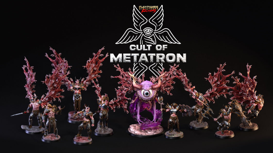 3D Printed Clay Cyanide Cult of Metatron Tribes Factions Ragnarok D&D - Charming Terrain
