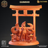 3D Printed Clay Cyanide Gumiho Nine Tails Korean Mythology Ragnarok D&D - Charming Terrain