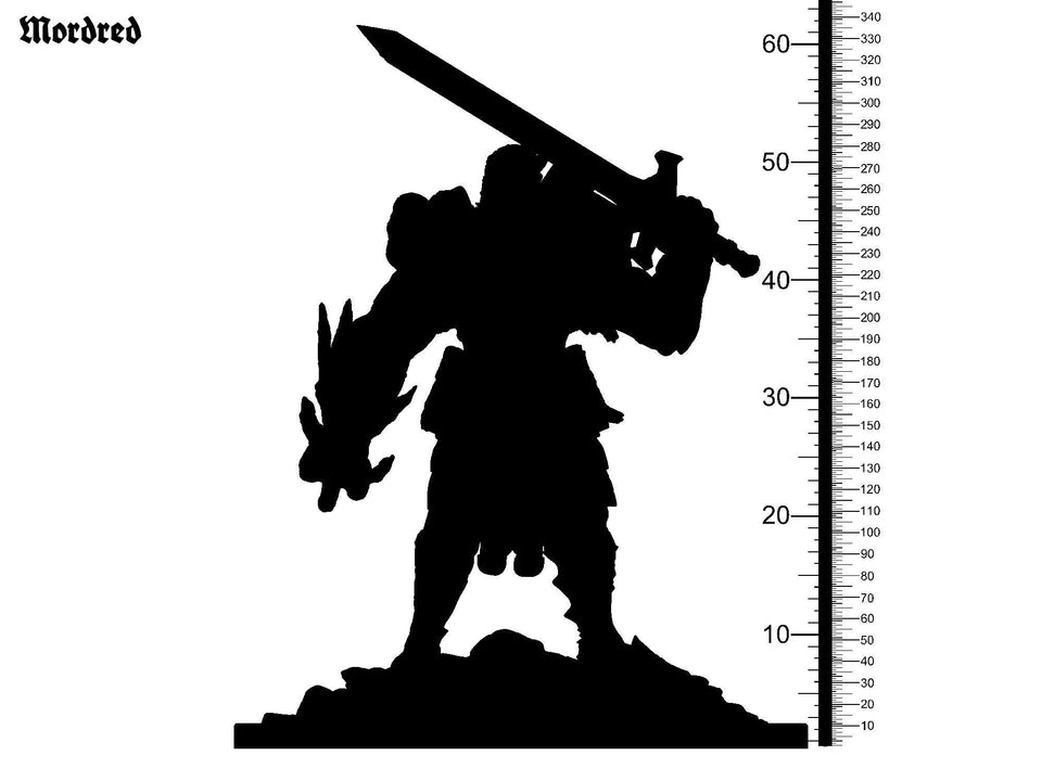 3D Printed Clay Cyanide Mordred The Legend of King Arthur Ragnarok D&D - Charming Terrain