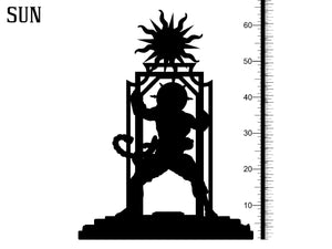 3D Printed Clay Cyanide Sun Tarot Ragnarok D&D - Charming Terrain
