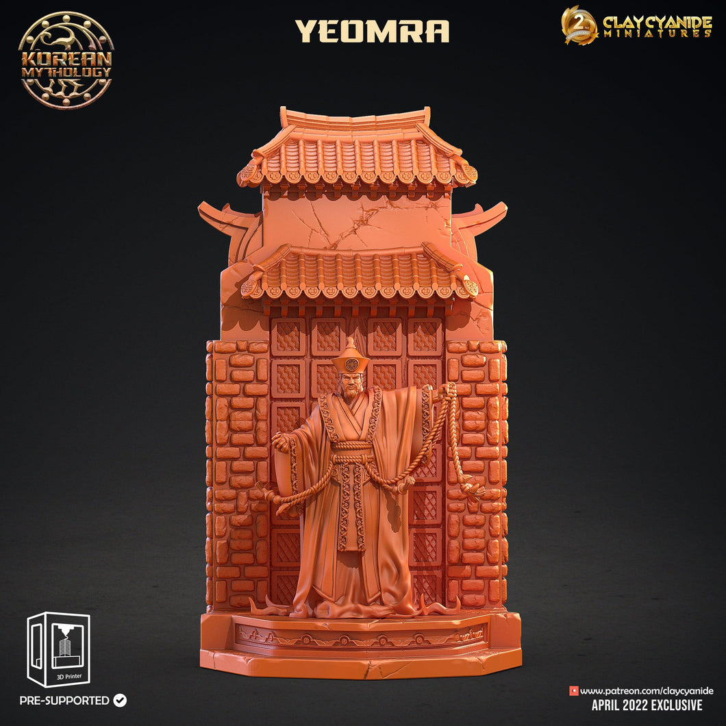 3D Printed Clay Cyanide Yeomra Korean Mythology Ragnarok D&D - Charming Terrain