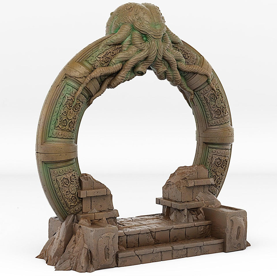 3D Printed Fantastic Portals and Effects Cthulhu's Portal 28mm - 32mm D&D Wargaming - Charming Terrain