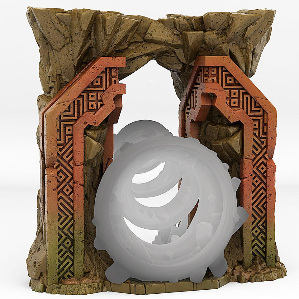 3D Printed Fantastic Portals and Effects Dwarf Portal 28mm - 32mm D&D Wargaming - Charming Terrain